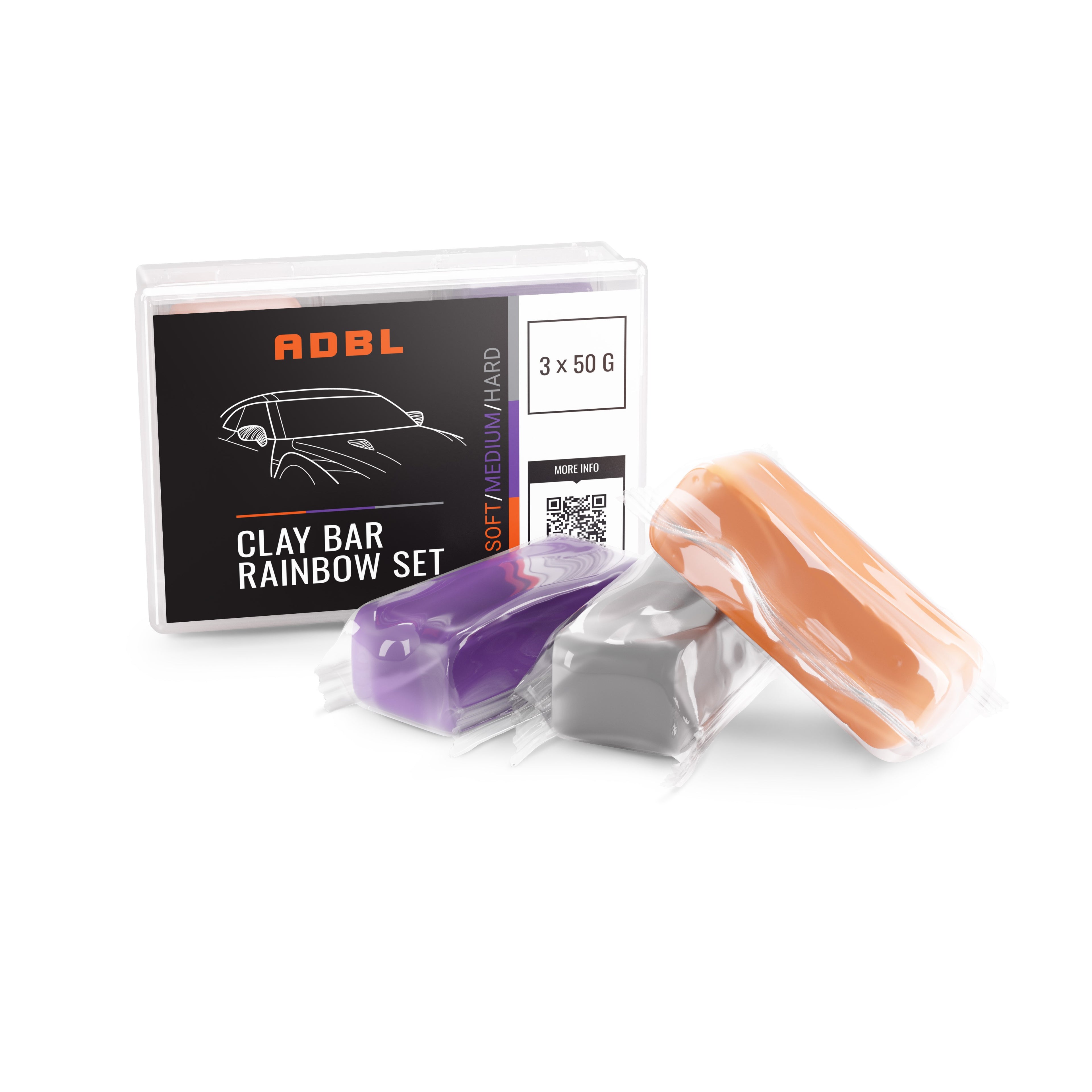 ADBL CLAY BAR RAINBOW SET