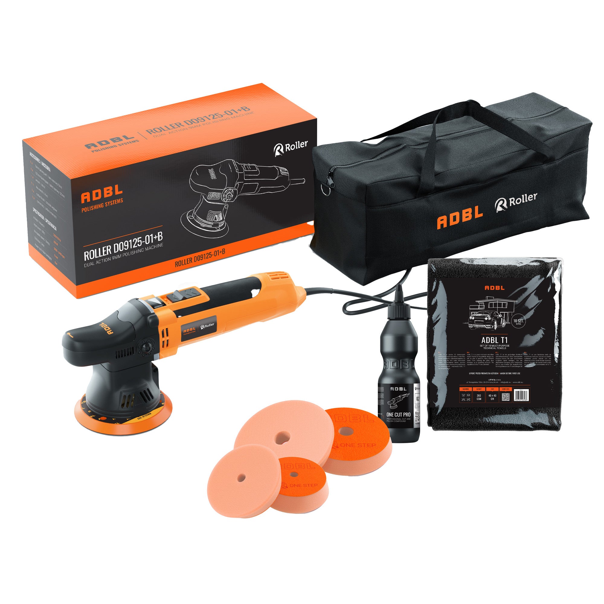 ADBL Poleringspakke One Step – 9 mm DA-maskin